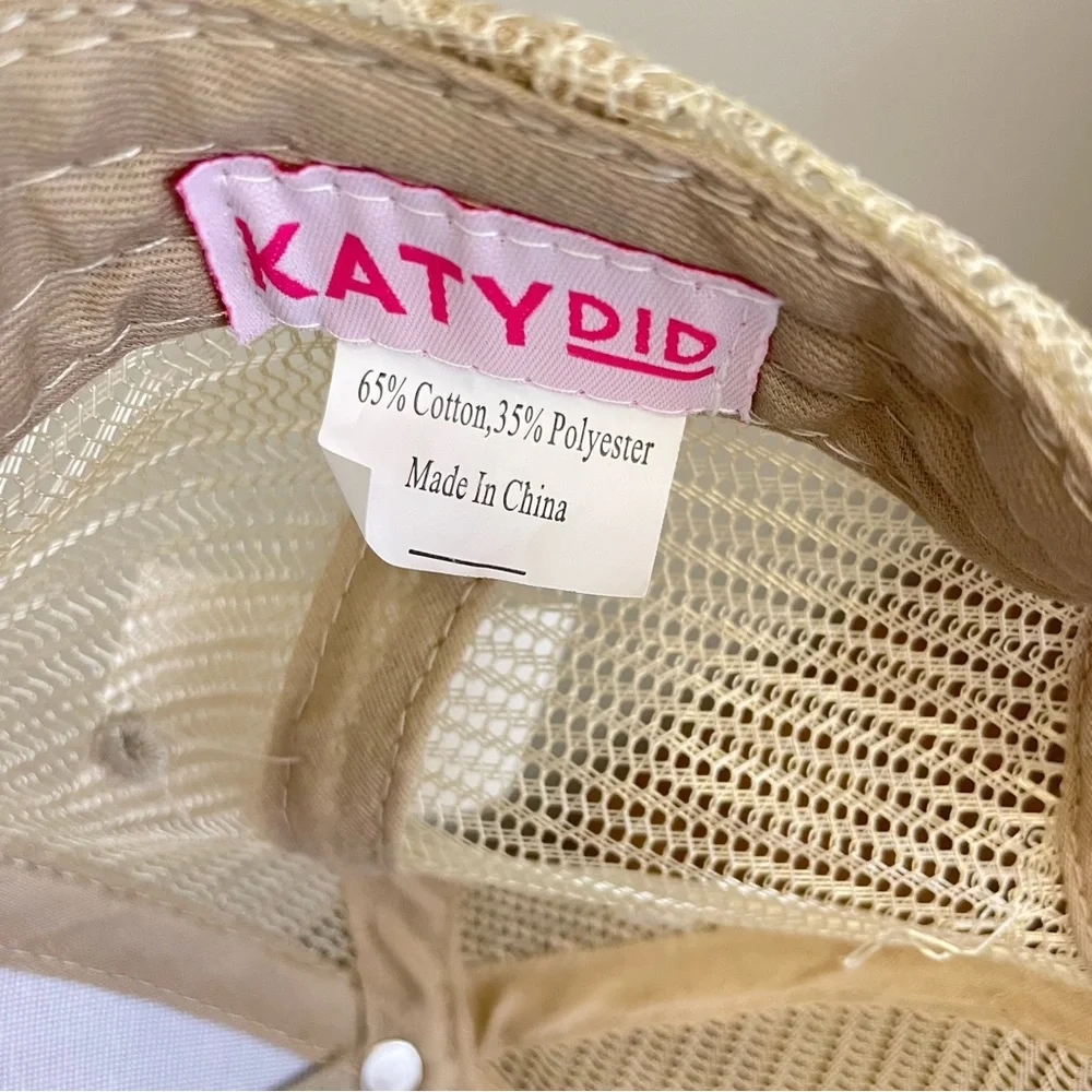 Katydid Sunkissed Embroidered Denim Trucker‎ Hat NWT